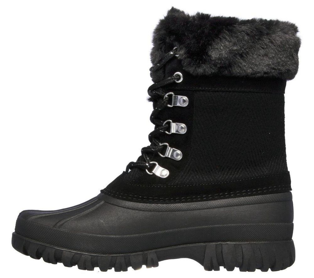 Skechers Windom - Snow Mood Women's Winter Boots Black | XWIG48593