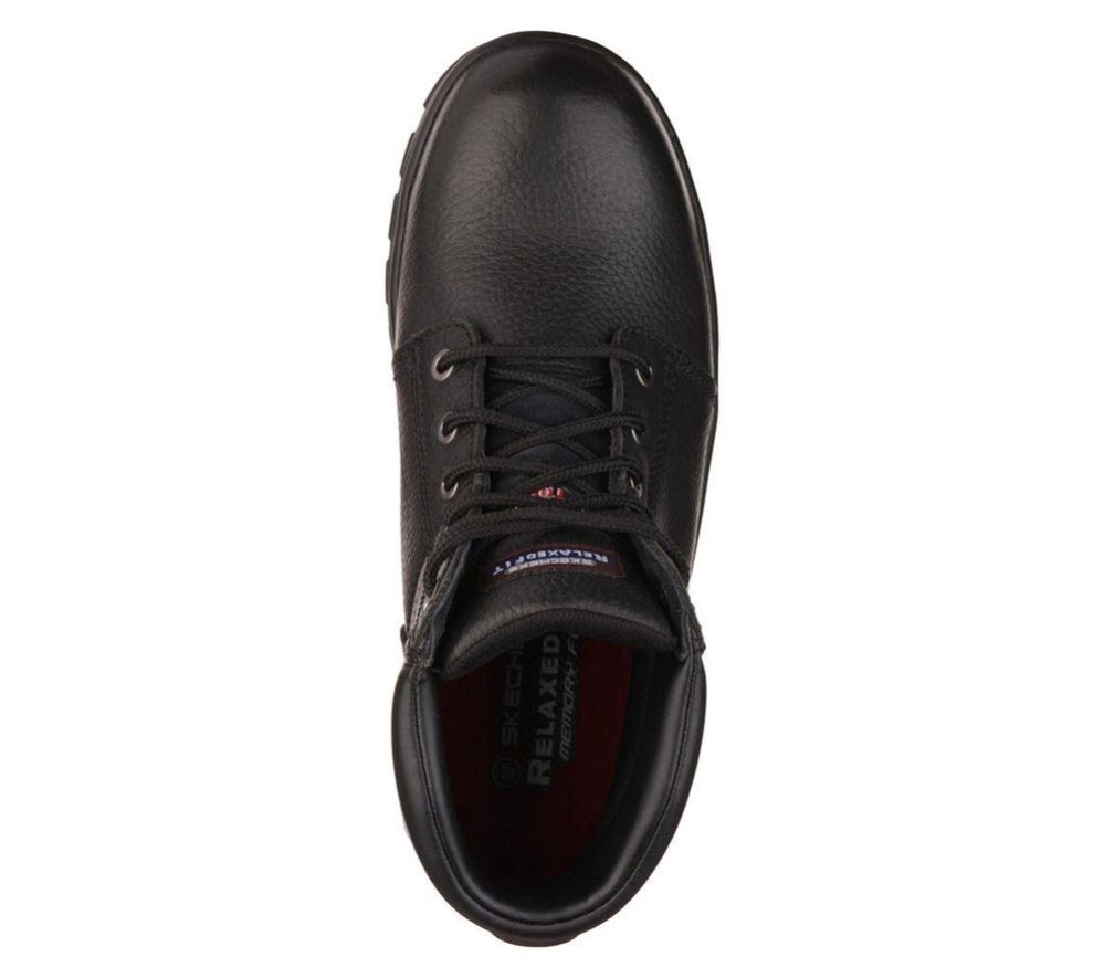 Skechers Work: Relaxed Fit - Workshire ST Men's Work Boots Black | PAGM08174