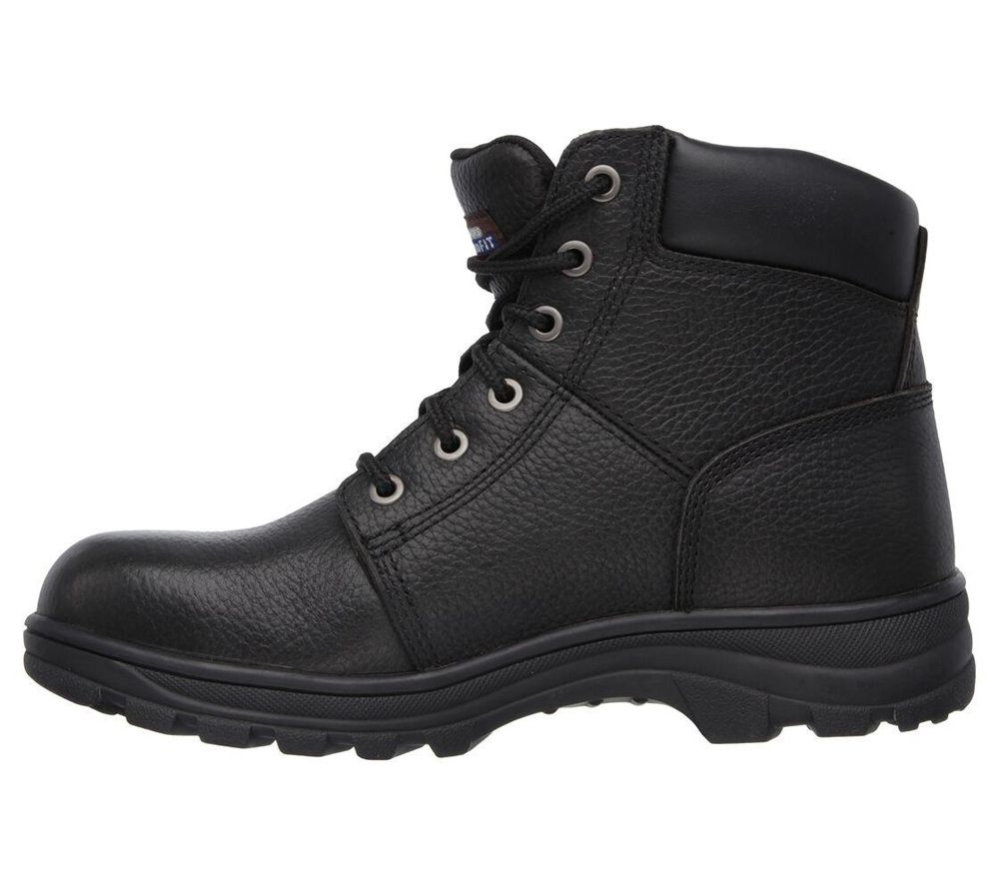 Skechers Work: Relaxed Fit - Workshire ST Men's Work Boots Black | PAGM08174