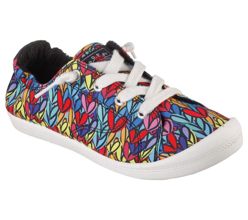 Skechers x JGoldcrown: BOBS Beach Bingo - Down with Love Women\'s Trainers Multicolor | UFYV12960