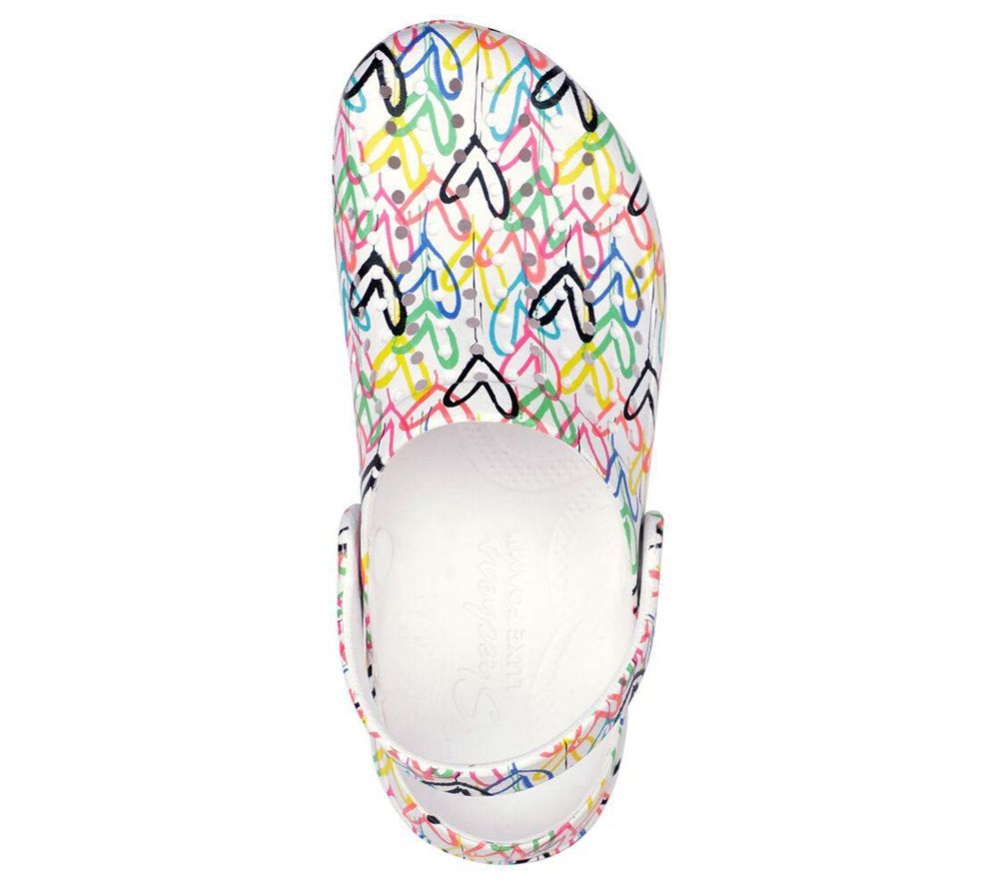 Skechers x JGoldcrown: Footsteps - More Love Women's Clogs White Multicolor | RIGP75601