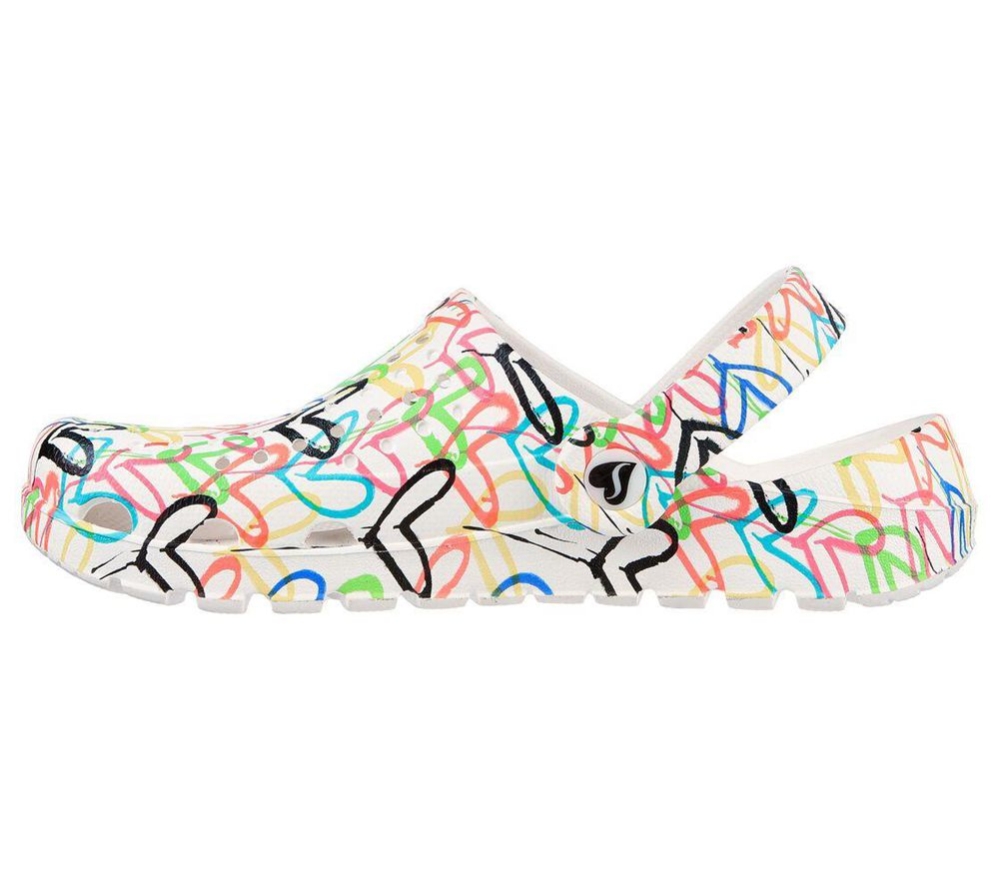 Skechers x JGoldcrown: Footsteps - More Love Women's Clogs White Multicolor | RIGP75601