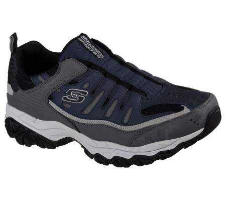 Skechers After Burn M. Fit Men's Training Shoes Navy Grey Black | ZYNS51392