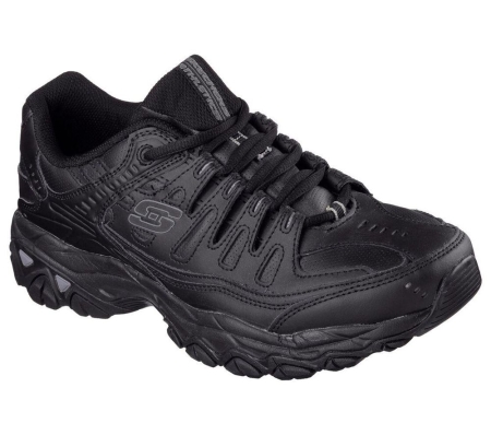 Skechers After Burn Memory Fit - Reprint Men's Training Shoes Black | RUJP80256