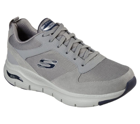 Skechers Arch Fit - Servitica Men's Training Shoes Grey | GXQU42058