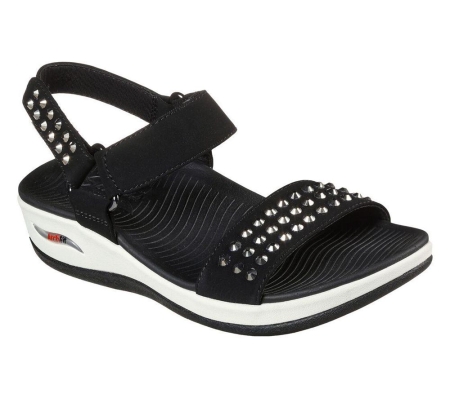 Skechers Arch Fit Sunshine - Going Steady Women's Sandals Black | FWHU85791