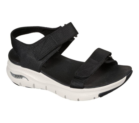 Skechers Arch Fit - Touristy Women's Sandals Black | YGBI01295
