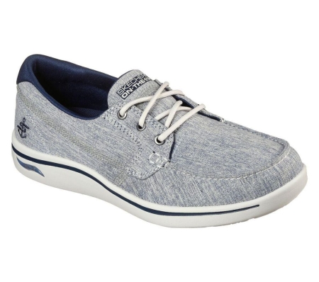 Skechers Arch Fit Uplift - Equator Women's Boat Shoes Navy | MTBE48751