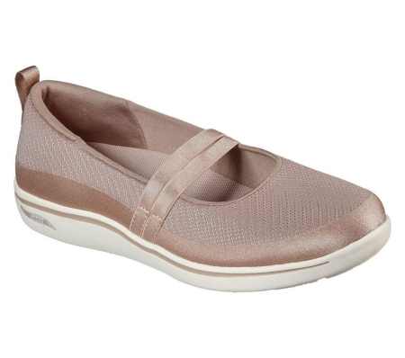 Skechers Arch Fit Uplift - Mindful Women's Slip On Shoes Purple | ONMQ29854