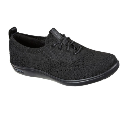 Skechers Arch Fit Uplift - Stunner Women's Trainers Black | FWGB38210