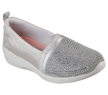 Skechers Arya - Shine and Glow Women's Trainers Grey Silver | WCQI72431