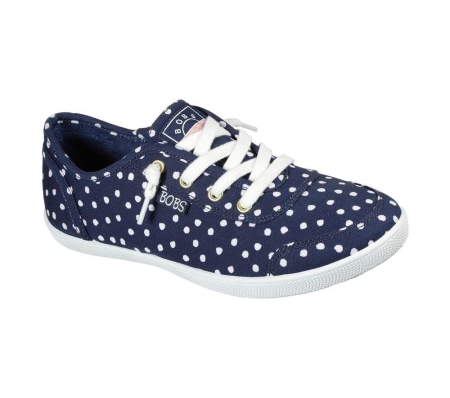 Skechers BOBS B Cute - Dot Dot Dot Women's Trainers Navy White | ZSBI63157