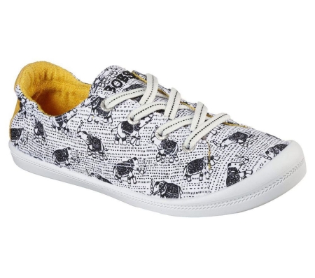 Skechers BOBS Beach Bingo - Camp Trunk Women's Trainers White Multicolor | FXBT87014