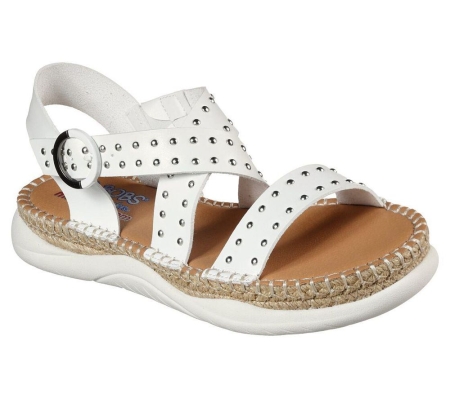 Skechers BOBS Island Crush Women's Sandals White | JCVG51783
