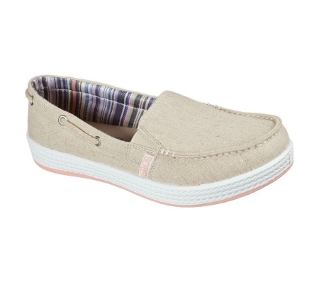 Skechers BOBS Sea Shore - Mastic Beach Women's Boat Shoes Beige | AIMP73615