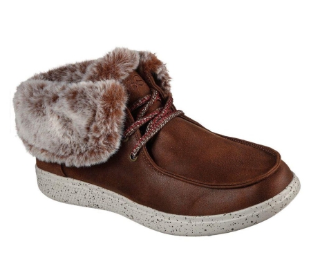 Skechers BOBS Skipper - Hang Glider Women's Winter Boots Brown | TSRH36407