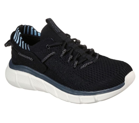 Skechers BOBS Sport B-Flex - On Notice Women's Trainers Black Blue | HYQG87902