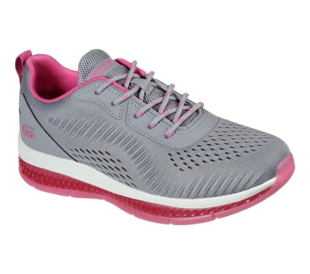 Skechers BOBS Sport Gamma - Cool Chilin' Women's Trainers Grey Pink | BPYK60852