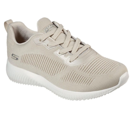 Skechers BOBS Sport Squad - Tough Talk Women's Trainers Beige | PGVF37910