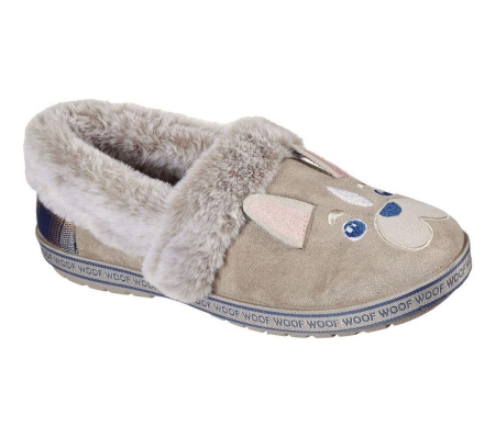 Skechers BOBS Too Cozy - Dog-Attitude Women's Slippers Grey | IGPC09615