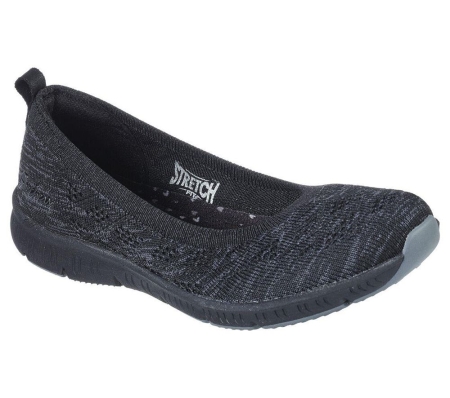 Skechers Be-Cool - In The Moment Women's Slip On Shoes Black Grey | ADXP67054
