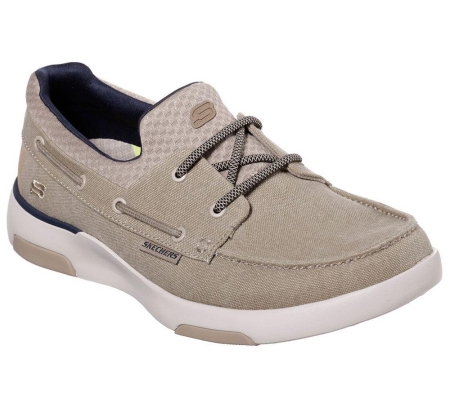 Skechers Bellinger - Garmo Men's Boat Shoes Grey | JKNA32471
