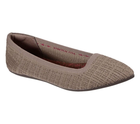 Skechers Cleo Point Women's Slip On Shoes Brown | XHUN96547