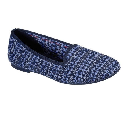 Skechers Cleo Round - Our Moment Women's Slip On Shoes Navy | QCWG10437