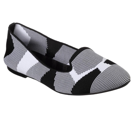 Skechers Cleo - Sherlock Women's Slip On Shoes Black White | YMBV60549