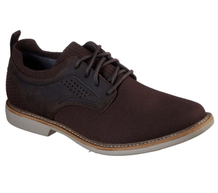 Skechers Clubman - Westside Men's Oxford Shoes Brown | FOHR09715