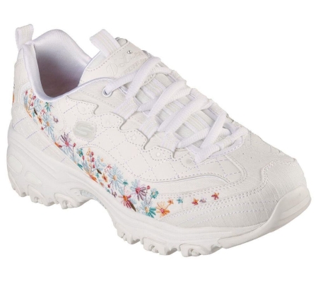 Skechers D'Lites - Floral Motion Women's Trainers White Multicolor | USQP48912