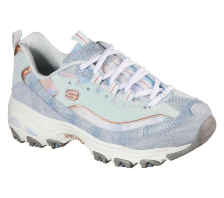 Skechers D'Lites - Luscious Chic Women's Trainers Blue Multicolor | DMIN64328