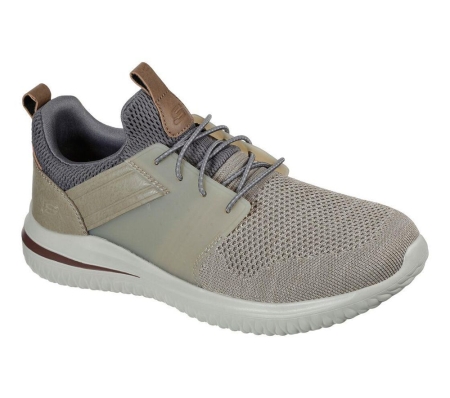Skechers Delson 3.0 - Cicada Men's Trainers Grey | VIBE78092