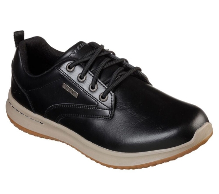 Skechers Delson - Antigo Men's Oxford Shoes Black | QEVC06413