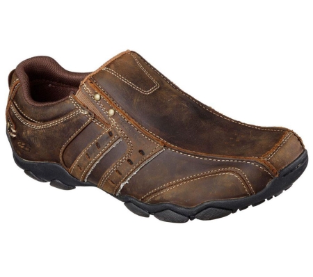 Skechers Diameter Men's Loafers Brown | HSWK35041