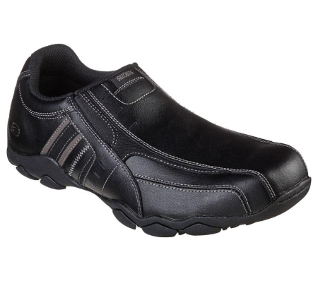 Skechers Diameter - Nerves Men's Loafers Black | NHJF92783