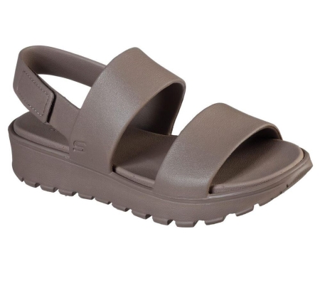Skechers Foamies: Footsteps - Breezy Feels Women's Sandals Grey | ALBV65709