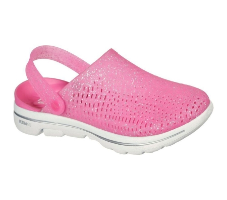 Skechers Foamies: GOwalk 5 - Ocean Glow Women's Clogs Pink | YXRH05127