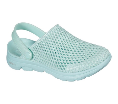 Skechers Foamies: GOwalk 5 - Sea Scape Women's Clogs Turquoise | SFBD16452