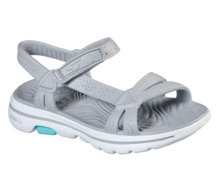 Skechers Foamies: GOwalk 5 - Tahiti Women's Sandals Grey | PETO62418