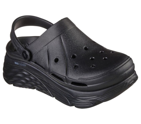 Skechers Foamies: Max Cushioning - High Tide Women's Clogs Black | IRYJ14825