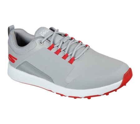 Skechers GO GOLF Elite 4 - Victory Men's Golf Shoes Grey Red | YEDC18973