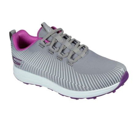 Skechers GO GOLF Max - Swing Women's Golf Shoes Grey Purple | MKHT90381