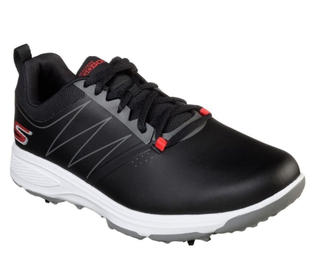 Skechers GO GOLF Torque Men's Golf Shoes Black Red | ICHJ27341
