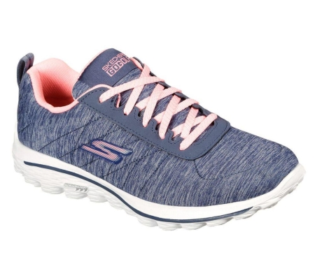 Skechers GO GOLF Walk Sport Women's Golf Shoes Navy Pink | NWPO64035