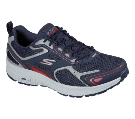 Skechers GOrun Consistent Men's Running Shoes Navy Red | YKOR12679