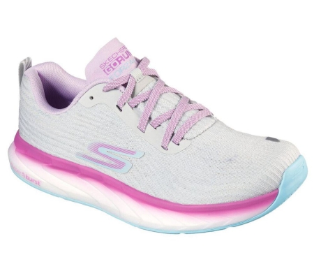 Skechers GOrun Forza 4 Hyper Women's Running Shoes Grey Purple | PRUS15279