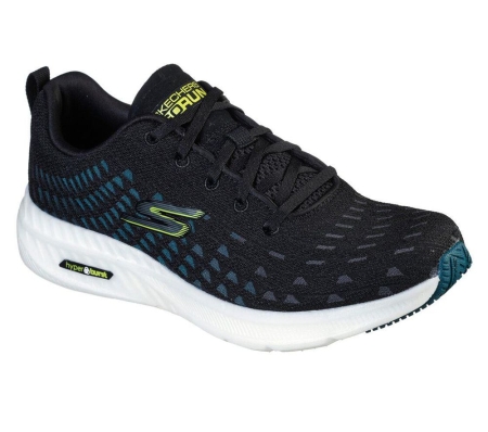 Skechers GOrun Hyper Burst - Solar Men's Running Shoes Black Blue | IFUH65402