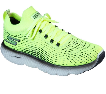 Skechers GOrun MaxRoad 4 Hyper Men's Running Shoes Green | OMPX83497