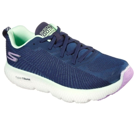 Skechers GOrun MaxRoad 4+ Women's Running Shoes Navy Multicolor | EHXN39268